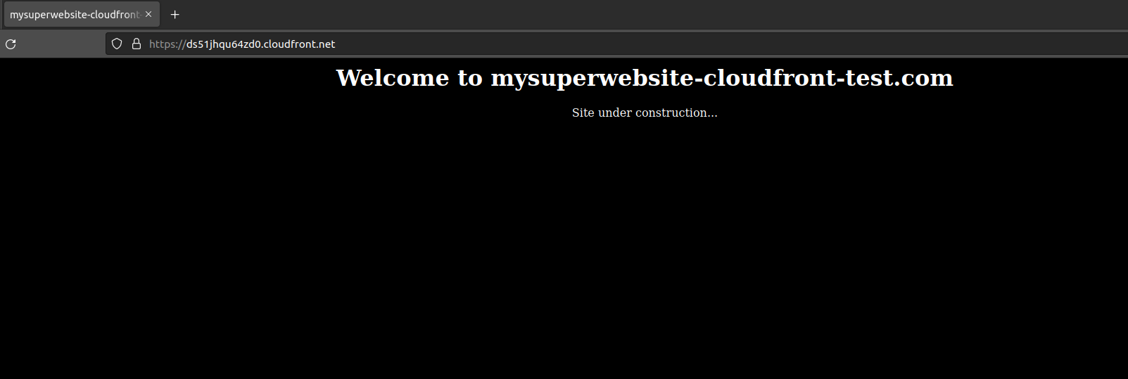 Simple S3 Static Webpage with CloudFront HTTPS